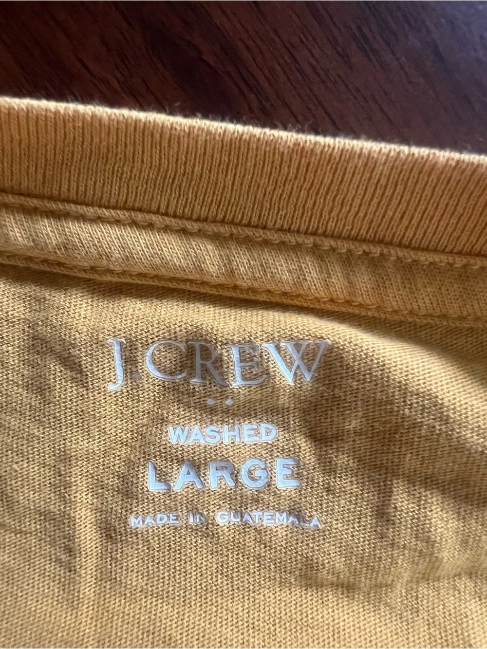 Men’s Yellow J Crew T Shirt | Large